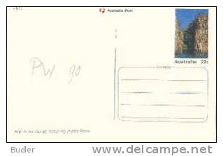 AUSTRALIA : 1981 : Post.Stat. : KATHERINGE GORGE,JEDDA ROCK,GEOLOGY,ROCHER,ROCS,TOURISM, - Entiers Postaux