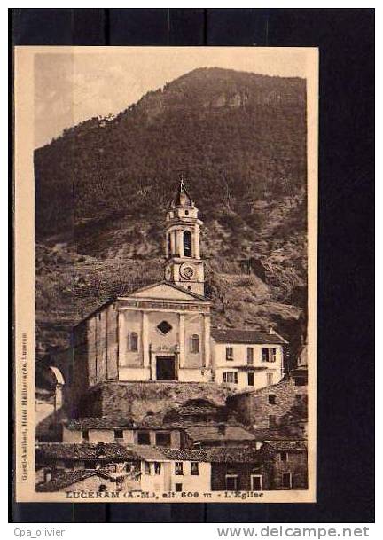 06 LUCERAM Eglise, Vue Générale, Ed Gaetti Audibert Gilletta, 193? - Lucéram