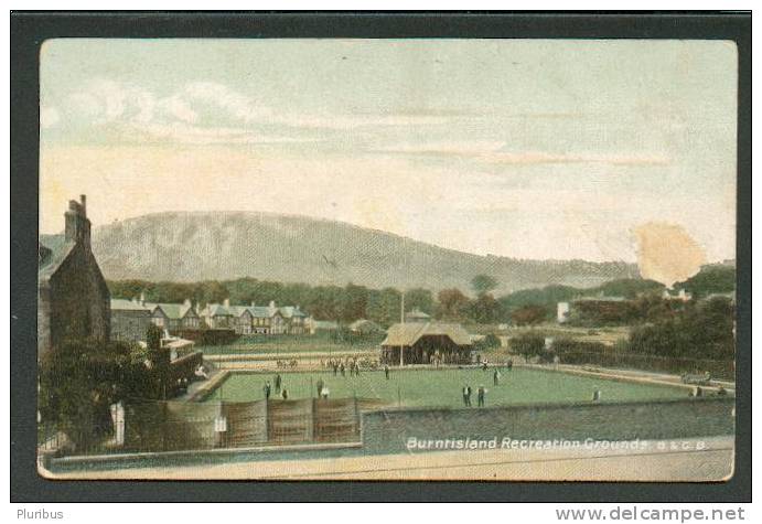 SCOTLAND, BURNTISLAND RECREATION GROUNDS, VINTAGE POSTCARD - Fife