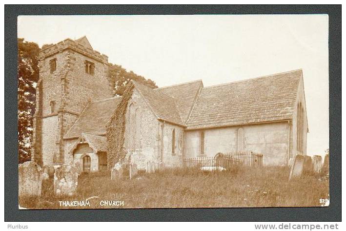 THAKEHAM CHURCH, VINTAGE REAL PHOTO POSTCARD - Other & Unclassified