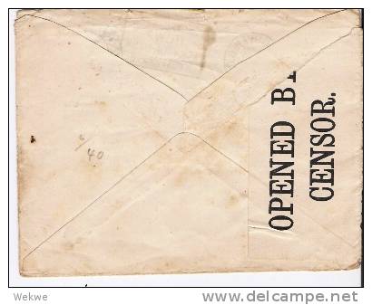 Can076/  KANADA - Georg V, 3-seitig Gezähnt. Postamtl. Flaggenstempel 1917 - Cartas & Documentos