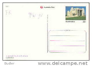 AUSTRALIA : 1981 : Post.Stat. : CANBERRA,ARCHITECTURE,HIGH COURT, - Postal Stationery