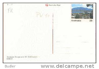 AUSTRALIA : 1978 : Post.Stat. : BRUG,PONT,BRIDGE,MONTAGNE,MOUNTAINS,HOBART,TASMAN BRIDGE, - Postal Stationery