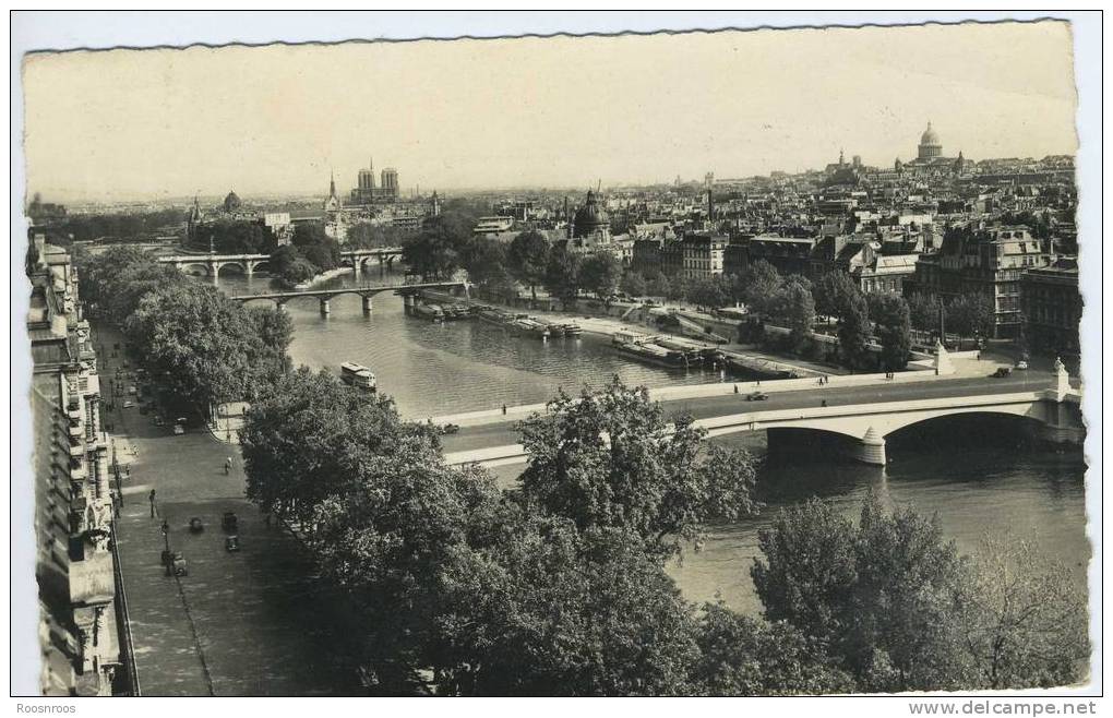 LOT 2 CP PARIS 75 - LA SEINE - VUES AERIENNES - Die Seine Und Ihre Ufer