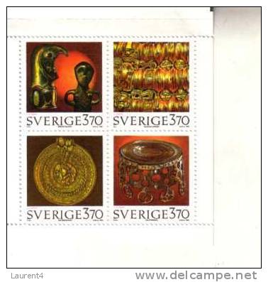 Sweden Mini-sheet - Suède Feuillet Miniature - Blocks & Sheetlets