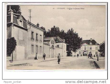 71 LOUHANS * Collège De Jeunes Filles  * Belle CPA  Animée, Datée 1929 - Louhans