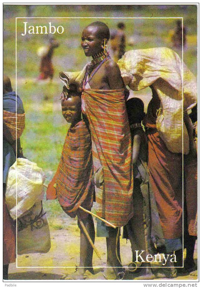 Carte Postale  Afrique  Kénya  Maasaï Women Trés Beau Plan - Kenya