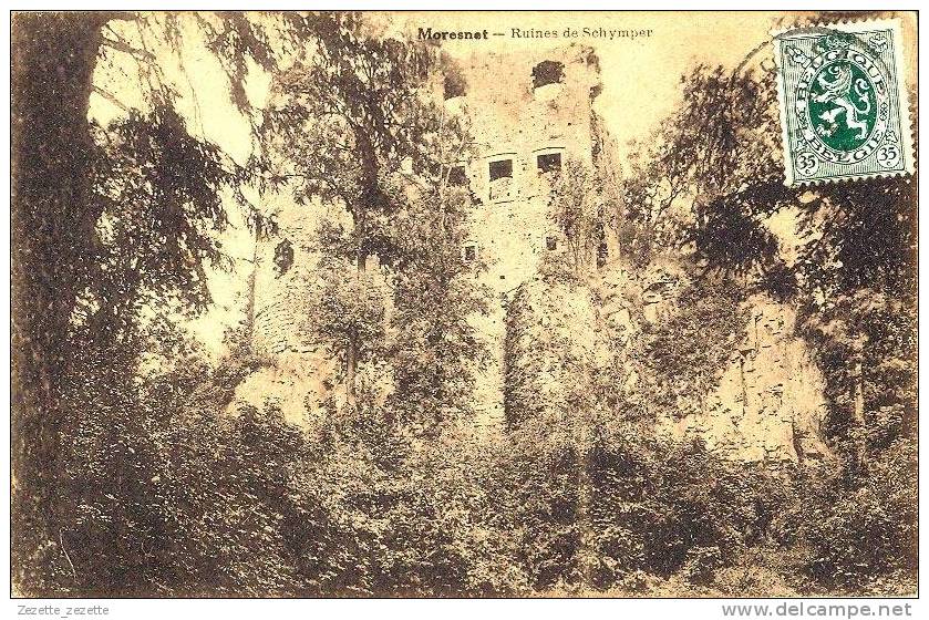 MORESNET + RUINES DE SCHYMPER, Voyagé 1930, édit. Mostert (108) - Plombières