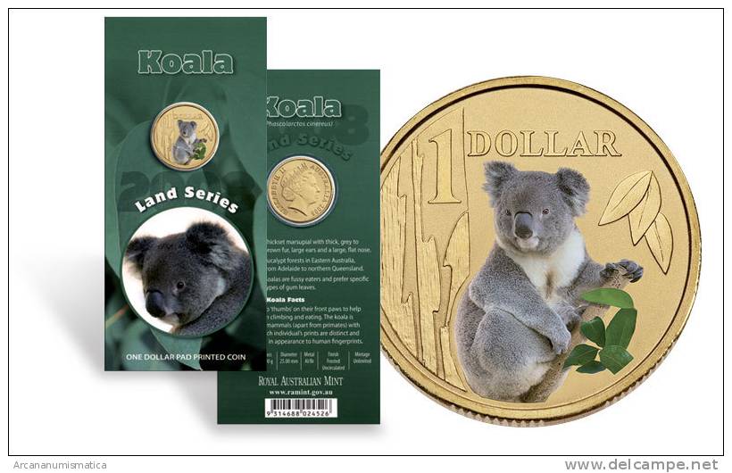 AUSTRALIA  1 DOLLAR $ 2.008  SC/UNC  "KOALA"     DL-6182 - Otros & Sin Clasificación