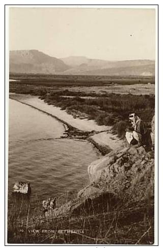 99  VIEW FROM BETHSAIDA - Lake Of Galilee & Plain Of Genesareth. - Photo Postcard - Palestine