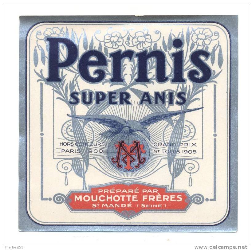 Etiquette   Pernis Super Anis - Autres & Non Classés
