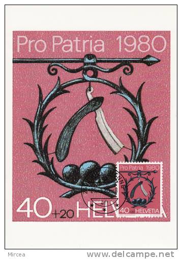 1107 - Suisse 1980 - Maximum Cards