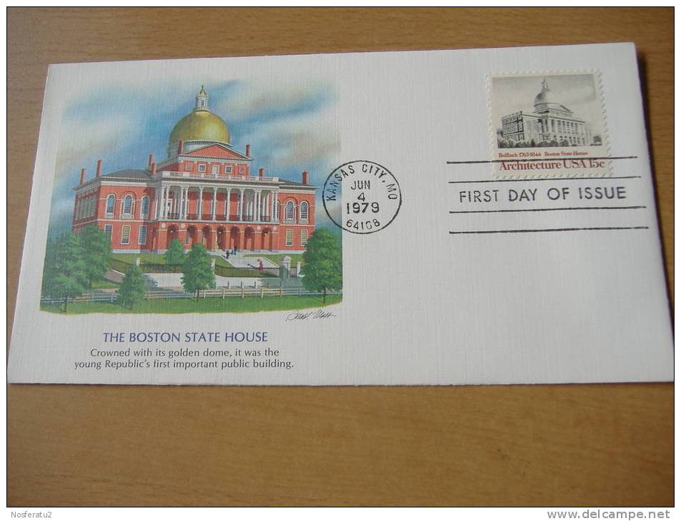 USA: FDC The Boston State House - 1971-1980