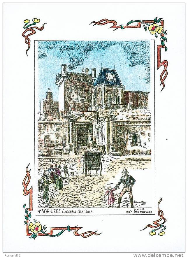 30 UZES - Château Des Ducs - Illustration Yves Ducourtioux - Uzès