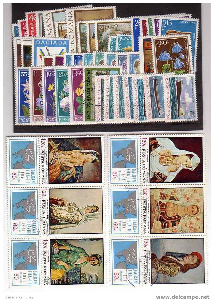 832) Rumänien Gestempelte Lot Ca 40-50 Stk. - Used Stamps