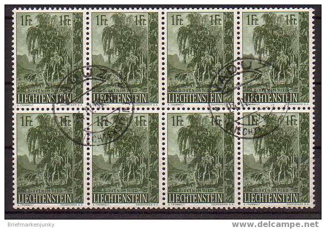 885) Liechtenstein Mi.Nr. 359 Gestempelter 8-Block - Used Stamps