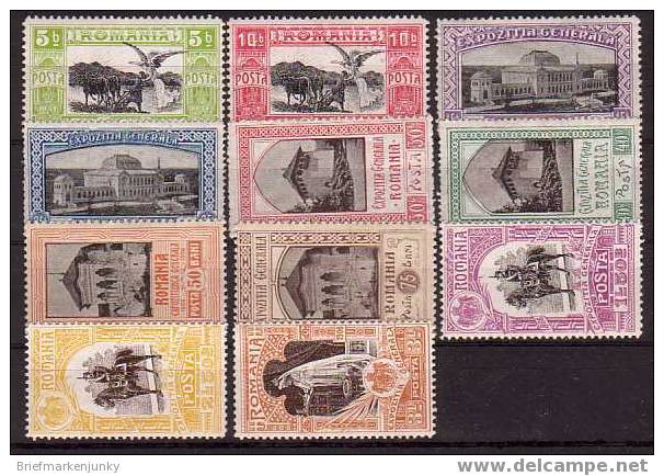 910) Rumänien Mi.Nr. 197-207 Ungebraucht * - Unused Stamps