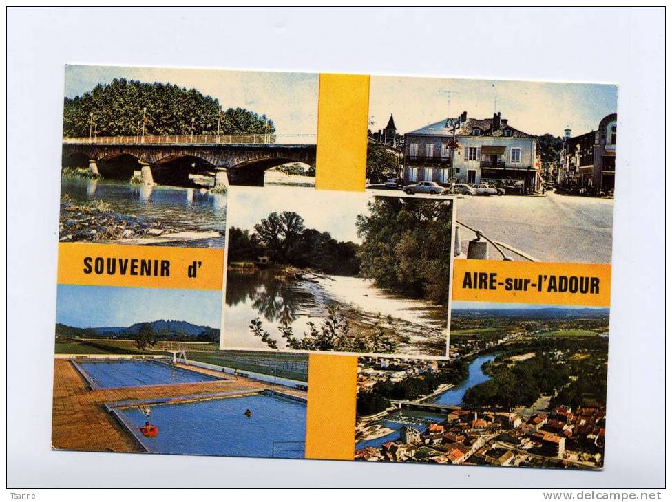 40 - 2 CARTES DE Multi Vue D´Aire Sur L´Adour : Pont Piscine Vue ... - Aire