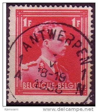 Belgie Belgique 428 Cote 0.15€ ANTWERPEN - 1936-1957 Open Kraag