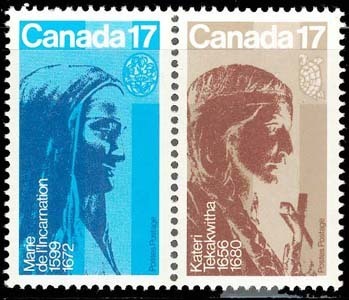 Canada (Scott No. 885-86 - Marie De L'Incarnation - Catherine Tekakwitha) [**] - Unused Stamps