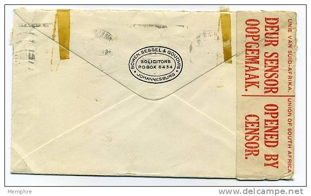 1941  Censored   Letter To USA - Lettres & Documents