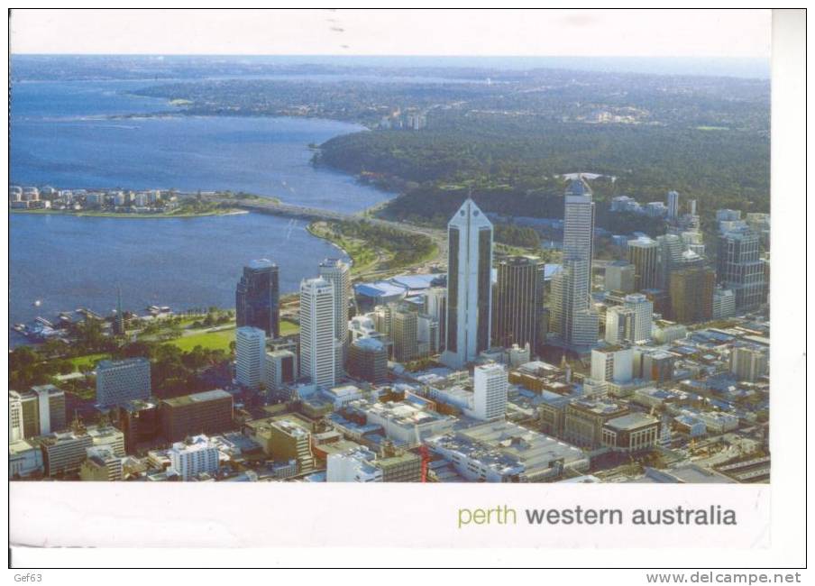 Perth  Western Australia - Aerial View Over City Centre Loking South - Autres & Non Classés