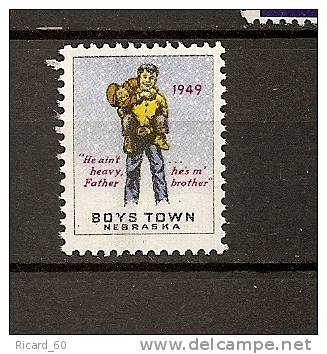 Vignette  Boys Town  Nebraska 1949 - Ongebruikt