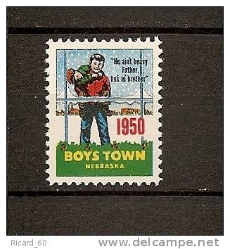 Vignette  Boys Town  Nebraska 1950 - Ongebruikt