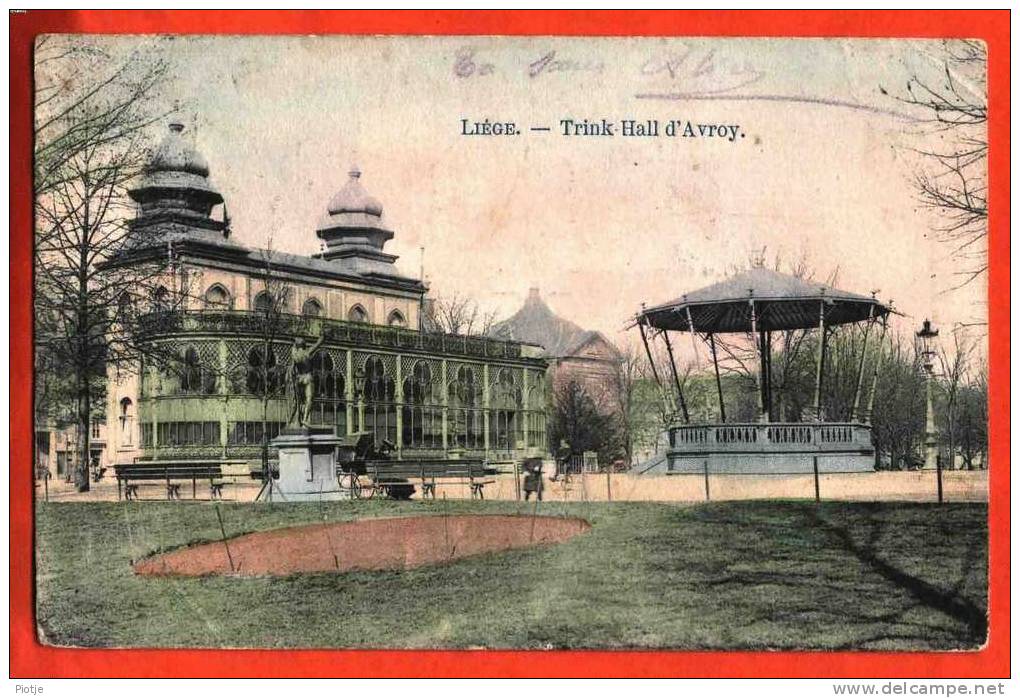 * Liège - Luik * (Edit Grand Bazar Liège) Trink Hall D'Avroy, Kiosque, Kiosk, Parc, Kinderwagen, Landau, Old - Liege