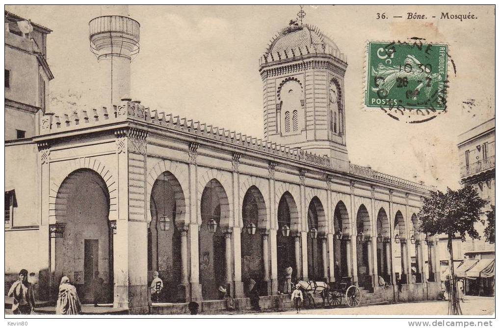 ALGERIE BONE Mosquée Cpa Animée - Annaba (Bône)