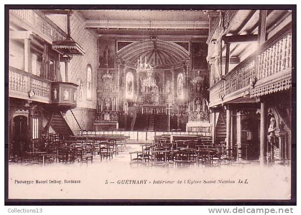 PYRENEES ATLANTIQUES - Guethary - Intérieur De L'église Saint Nicolas - Guethary