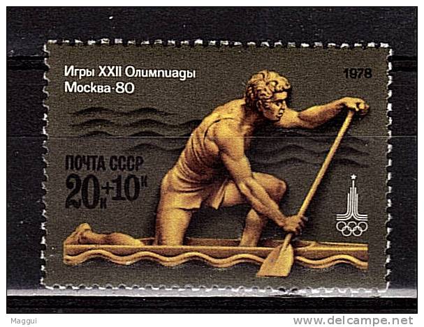 URSS     N°   4470 * *   Jo 1980  Canoe - Canoa