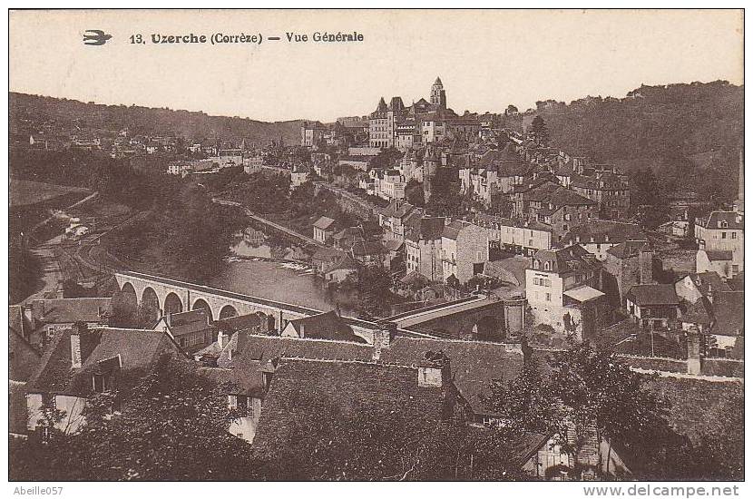 UZERCHE - Vue Générale. 1933 - Uzerche