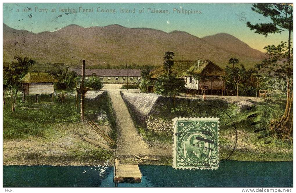 CPA ( Philippines )      Ferry At Iwahig Penlllal Colony  (etat Moyen) - Philippinen