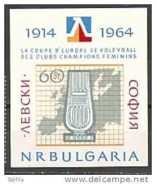 BULGARIA / BULGARIE / BULGARIEN - 1964 - Football  Cloub "Levsky" - Bl.13** - Blokken & Velletjes