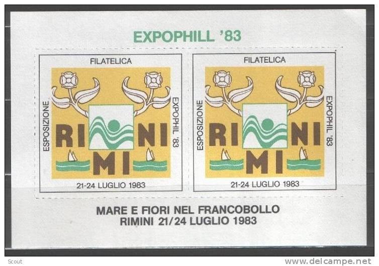 ITALIA - ITALIE - ITALY - 1983 - ERINNOFILIO - EXPOPHIL ´83 RIMINI - 1981-90: Neufs