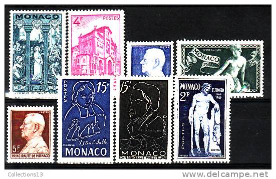 MONACO - 8 Timbres* - Unused Stamps