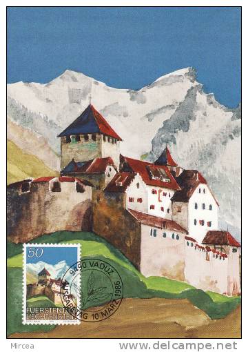 4380 - Liechtenstein 1986 - Cartas Máxima