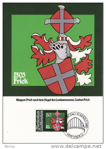 1409 - Lichtenstein 1980 - Cartas Máxima