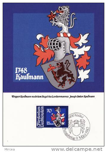 4228 - Liechtenstein 1982 - Cartas Máxima