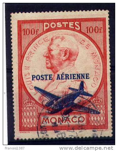 MONACO - PA N° 14 Oblitéré - Prince Louis II - Poste Aérienne