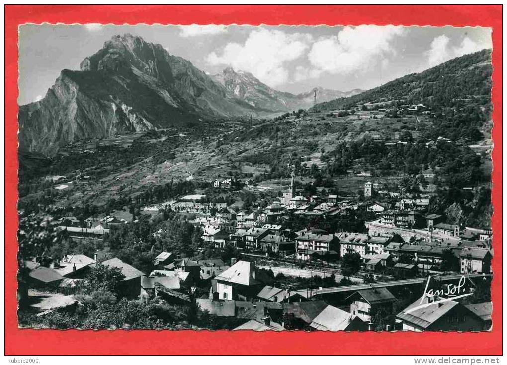 SAINT MICHEL DE MAURIENNE VUE GENERALE ET LA CROIX DES TETES CARTE EN BON ETAT - Saint Michel De Maurienne