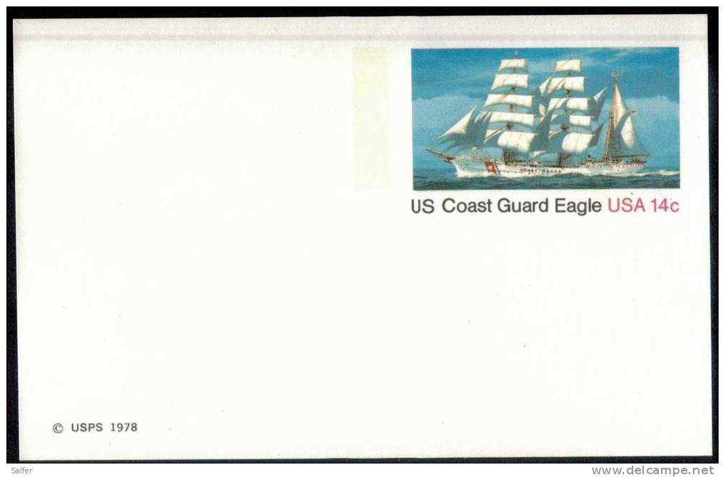 NAVI / SHIPS / SCHIFFE -  1978  -  Postcard US Coast Guard Eagle  -  UNITED STATES OF AMERICA - Schiffahrt