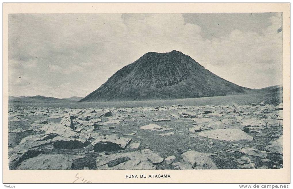 Arg066/ ARGENTINIEN -  Bild-GA 5 C. Allegorie + Punta De Atacama (Vulkan) - Postal Stationery