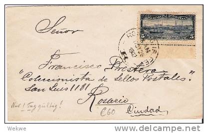 Arg083/ ARGENTINIEN, BRIEF,  Rosario, Hafeneinweihung 1902. Unterrand Mit Druckvermerk - Briefe U. Dokumente