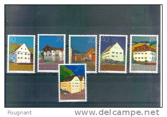 LIECHTENSTEIN:1978:Timbre S  N°641/6 NSC.Série Complète.Série Courante:Bâtiments De La Principauté.(II.) - Unused Stamps