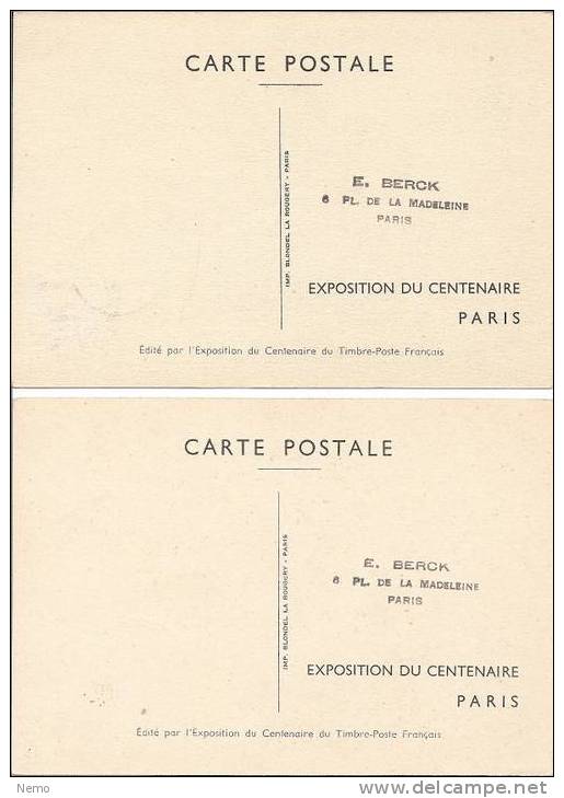 Carte Maximum France:   CENTENAIRE DU TIMBRE POSTE .Grand Palais -PARIS 1849/1949 - 1940-1949