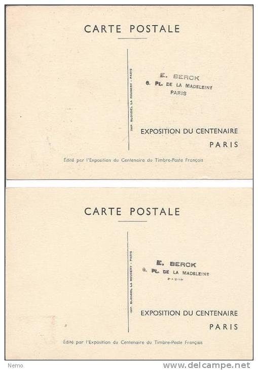 Carte Maximum France:   CENTENAIRE DU TIMBRE POSTE .Grand Palais -PARIS 1849/1949 - 1940-1949