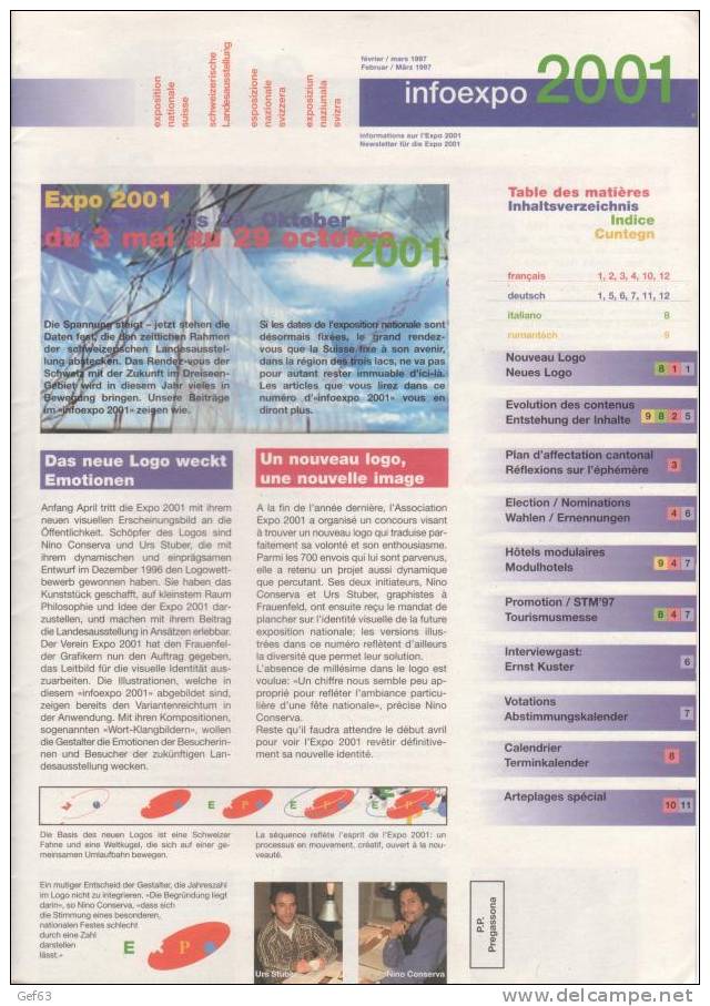 Expo 2001 - Infoexpo 2001 - Oggetti 'Ricordo Di'