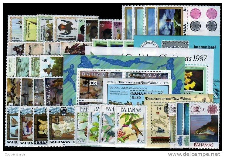 (001) Bahamas  Collection Ex 1985-1989   ** / Mnh  Michel Ca. 225 Eur - Bahamas (1973-...)